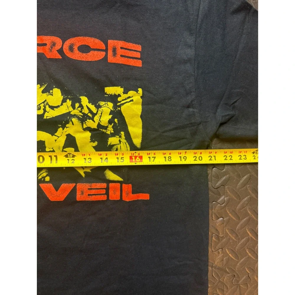 Pierce The Veil I Can't Hear You Band T-Shirt Black Orange Yellow Mens Large